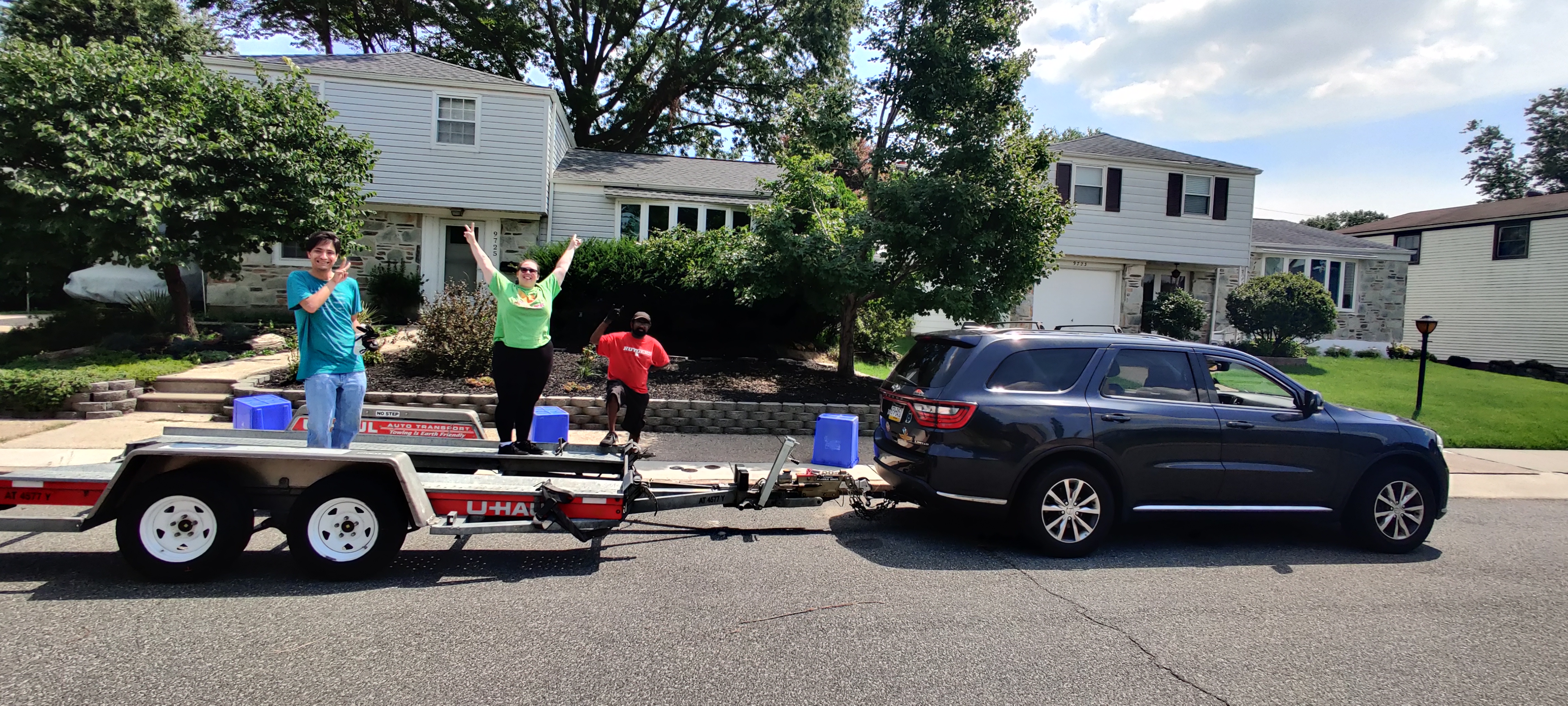 Trailer at the house!